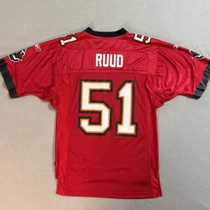 Tampa Bay Buccaneers Derrick Brooks 51 Reebok NFL Football Jersey Red S